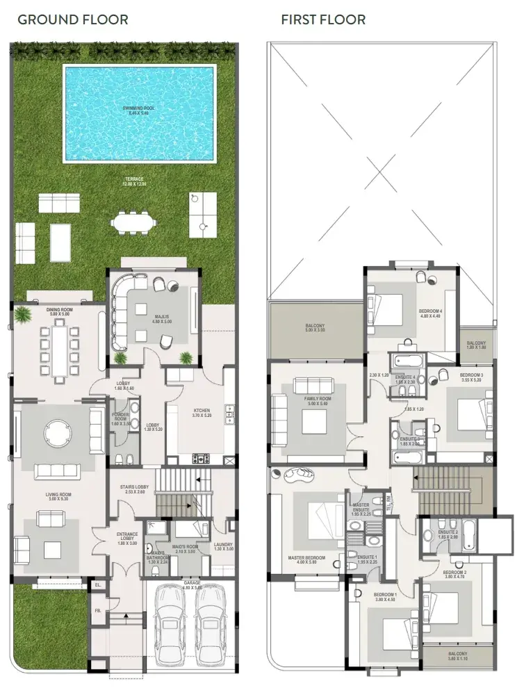 Villa floor plan