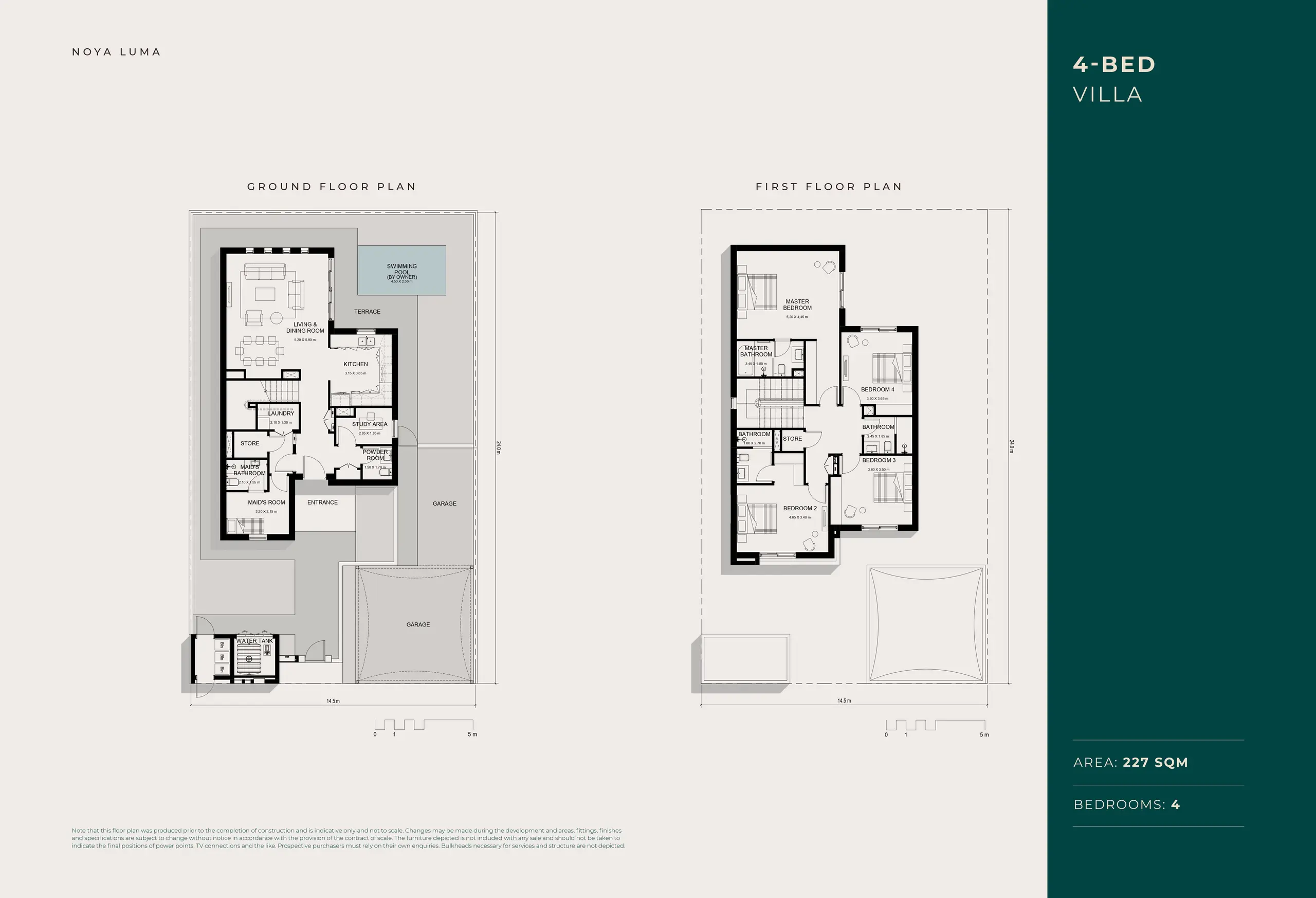 4 Bed Villa floor plan