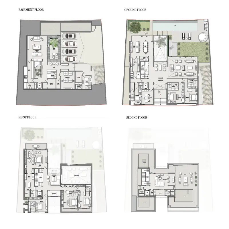 6 bedroom floor plan