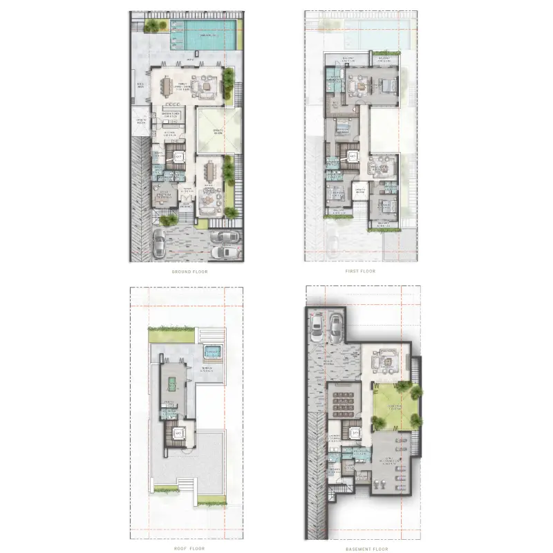 6 bedroom floor plan