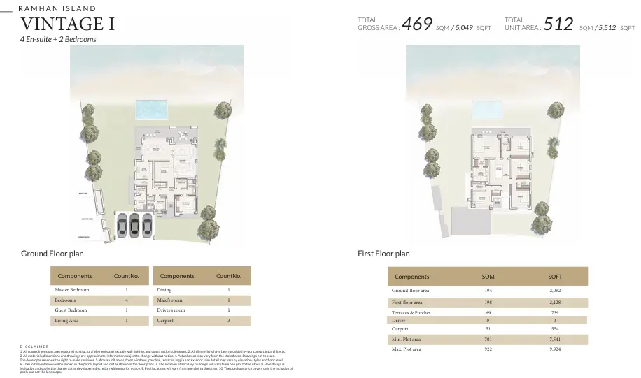 6 Bedrooms – Vintage I floor plan