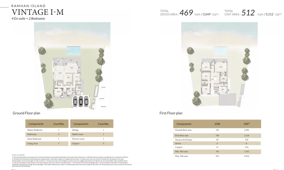 6 Bedrooms – Vintage I + M floor plan