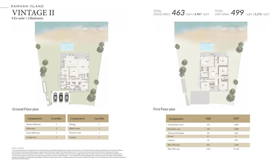 6 Bedrooms – Vintage II floor plan