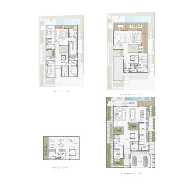 6 bedroom floor plan