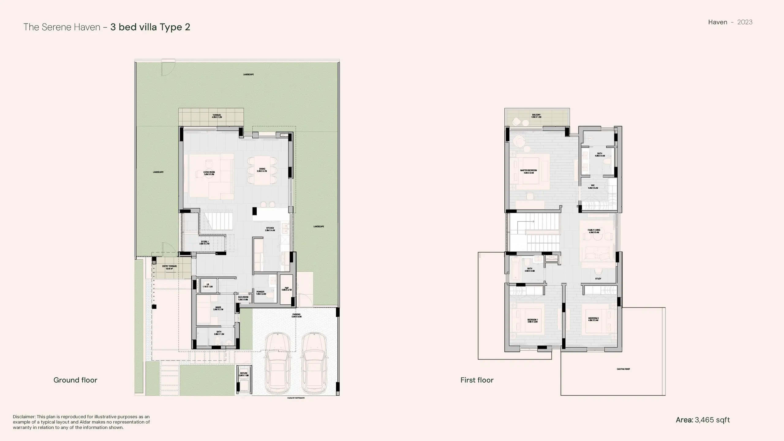 The Seren Haven floor plan