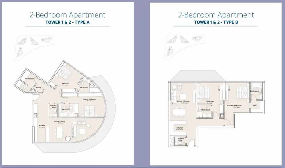 Type A + Type B floor plan