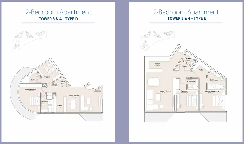 Type D + Type E floor plan