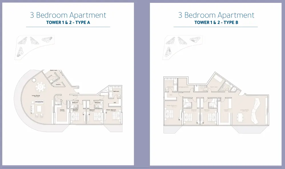 Type A & B floor plan