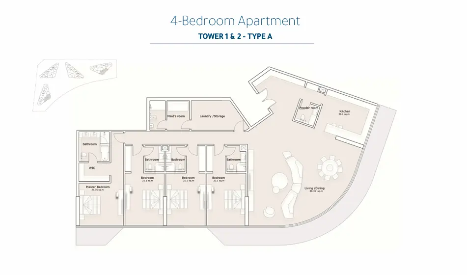 Type A floor plan