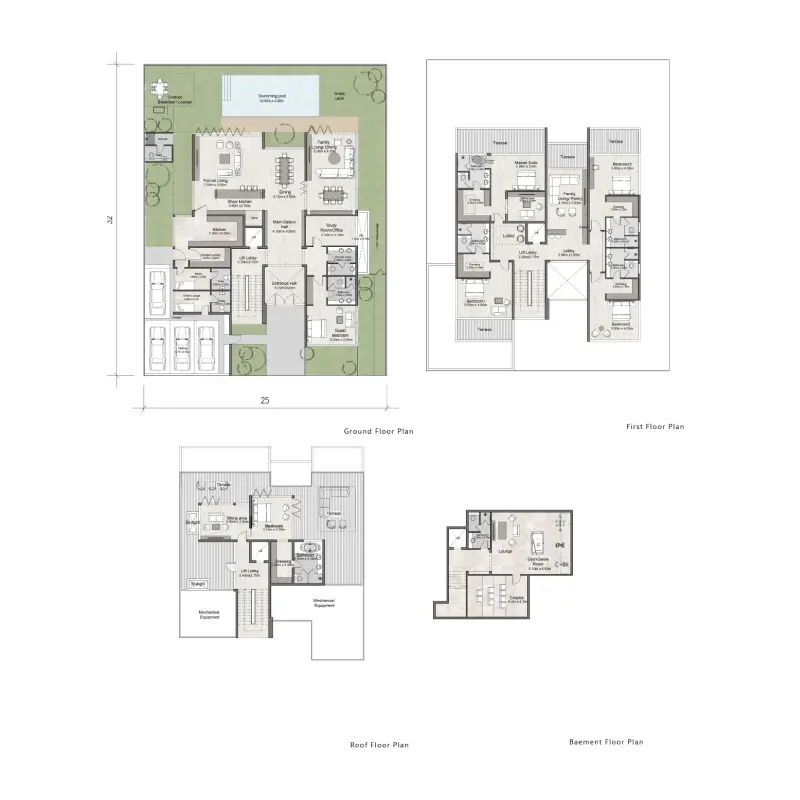 6 bedroom floor plan
