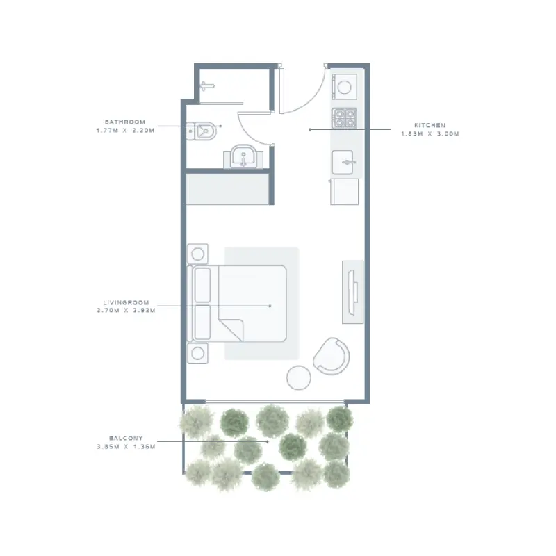 Studio floor plan