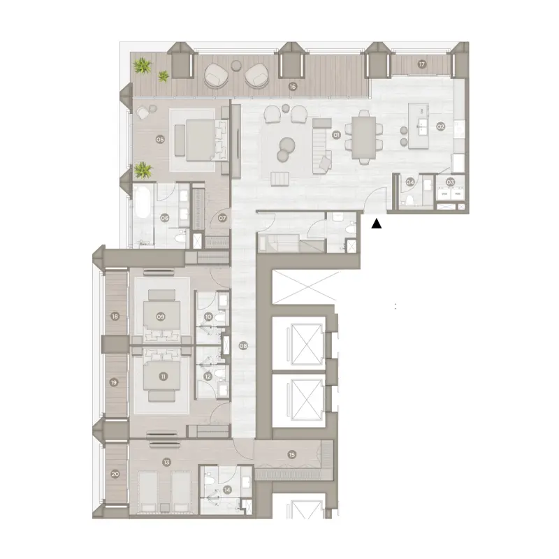 4 bedroom floor plan