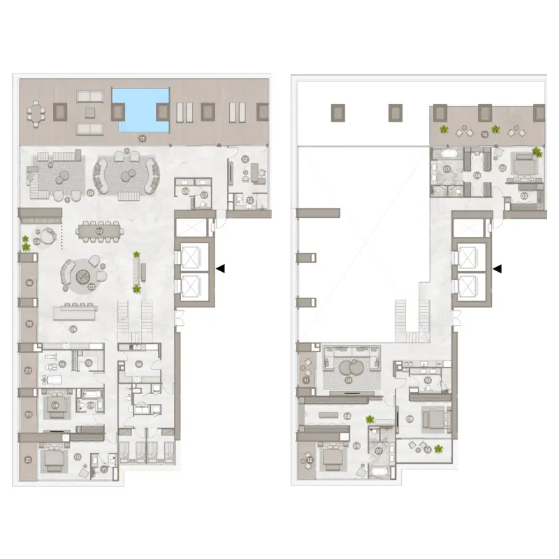 5 bedroom floor plan