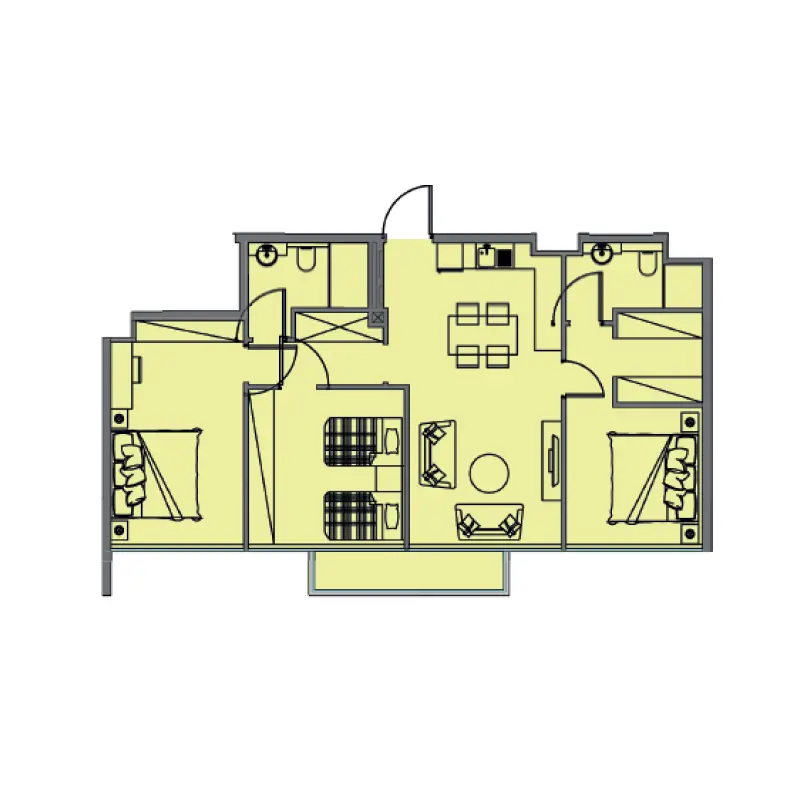 3 bedroom floor plan
