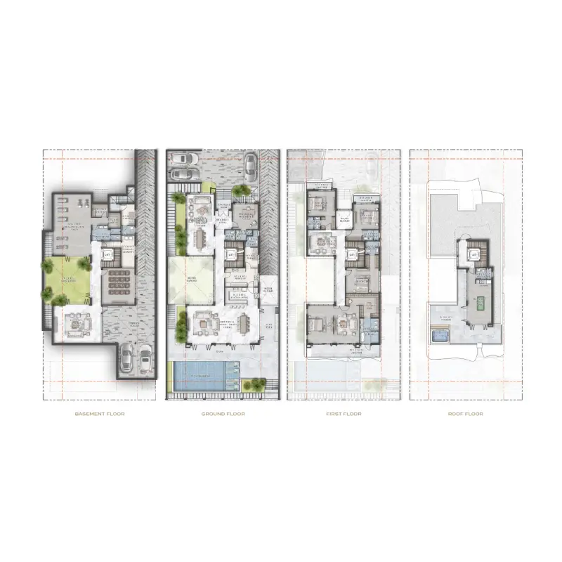 6 bedroom floor plan