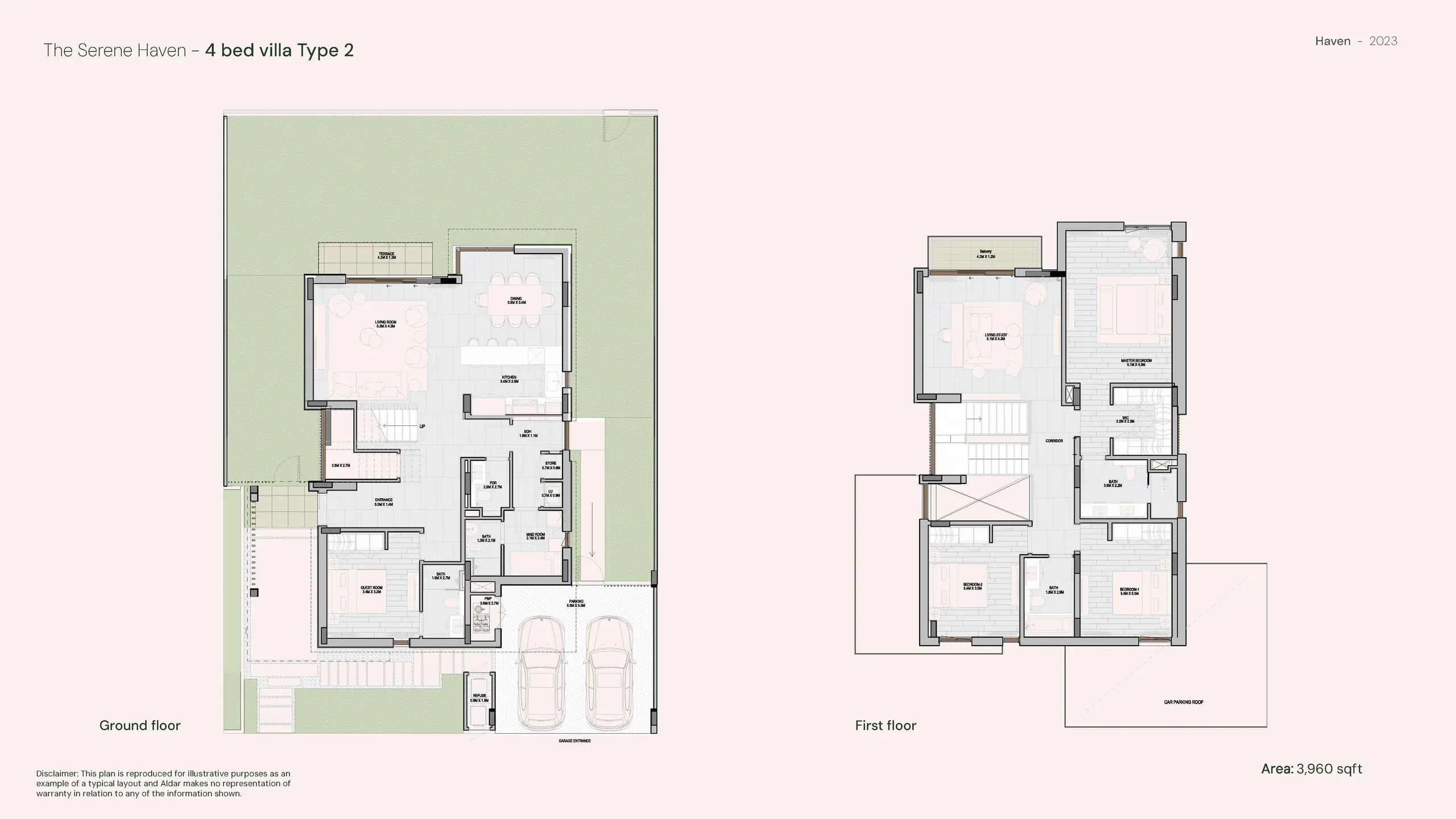 The Seren Haven floor plan