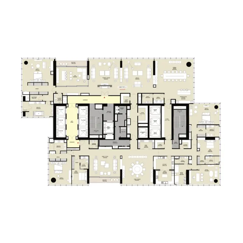 5 bedroom floor plan