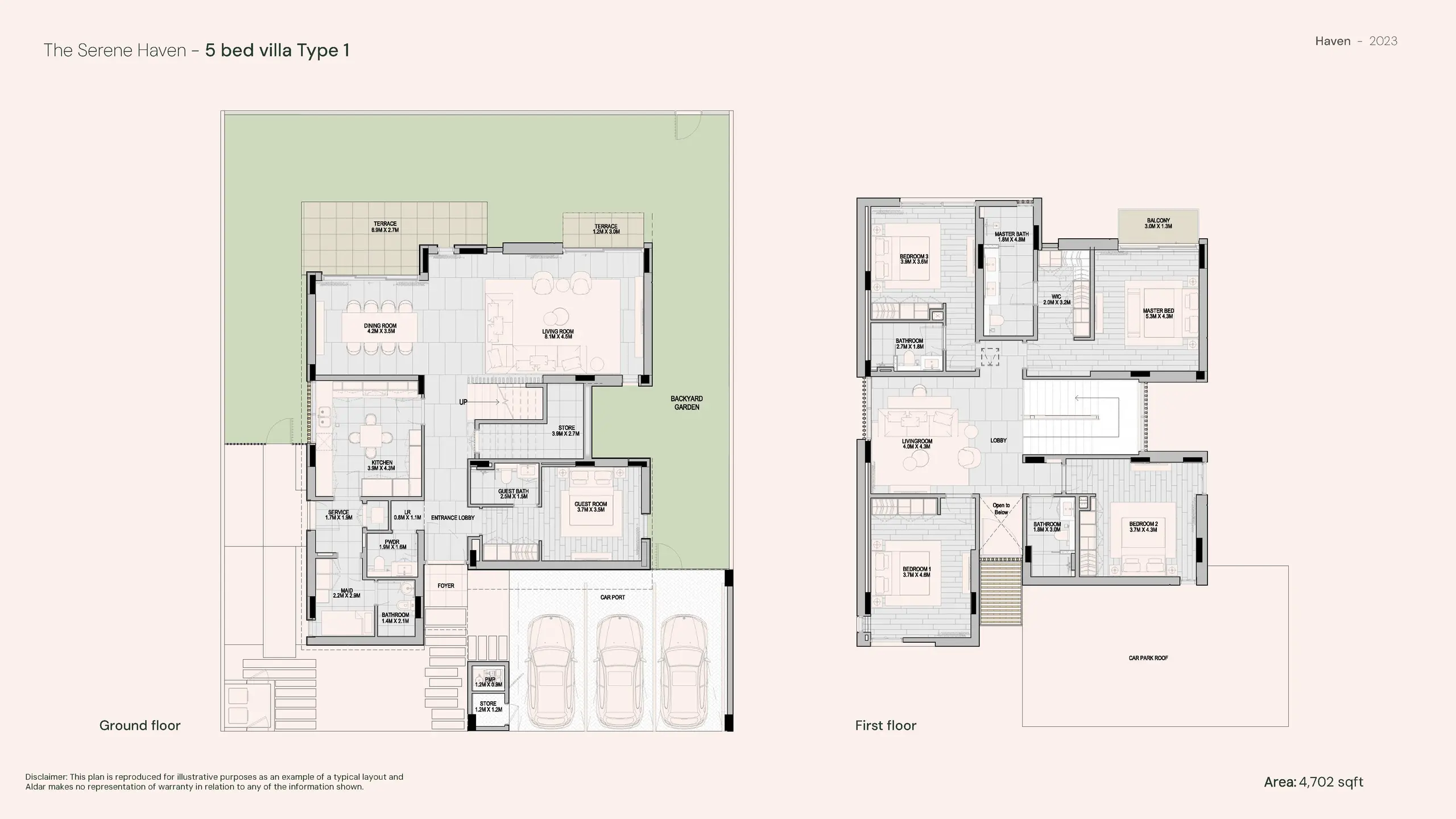 The Seren Haven Type 1 floor plan