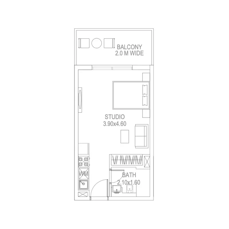 Studio floor plan