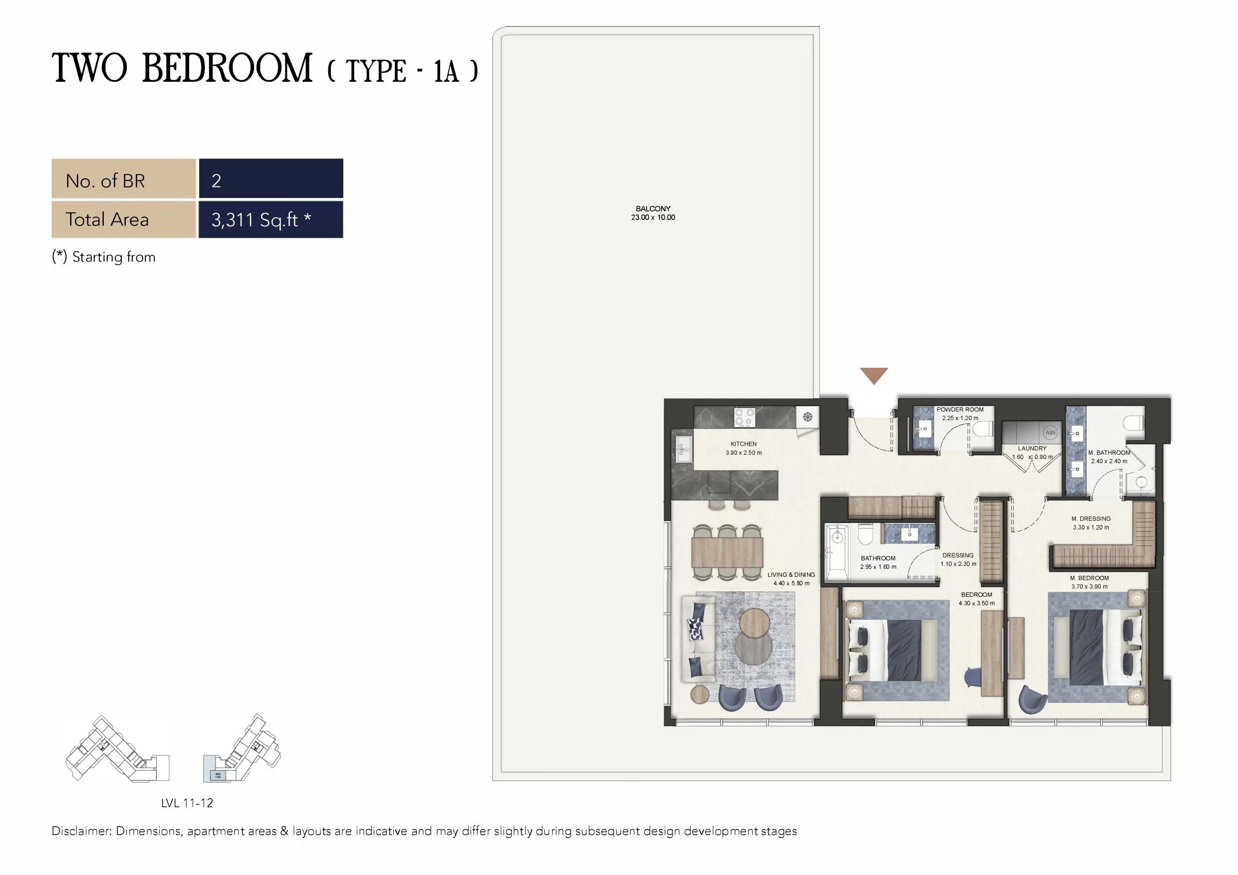 Type 1A floor plan