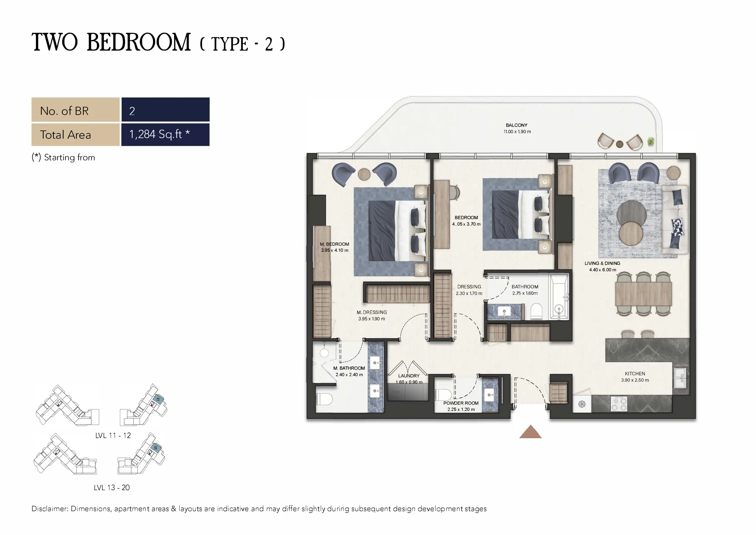 Type 2 floor plan