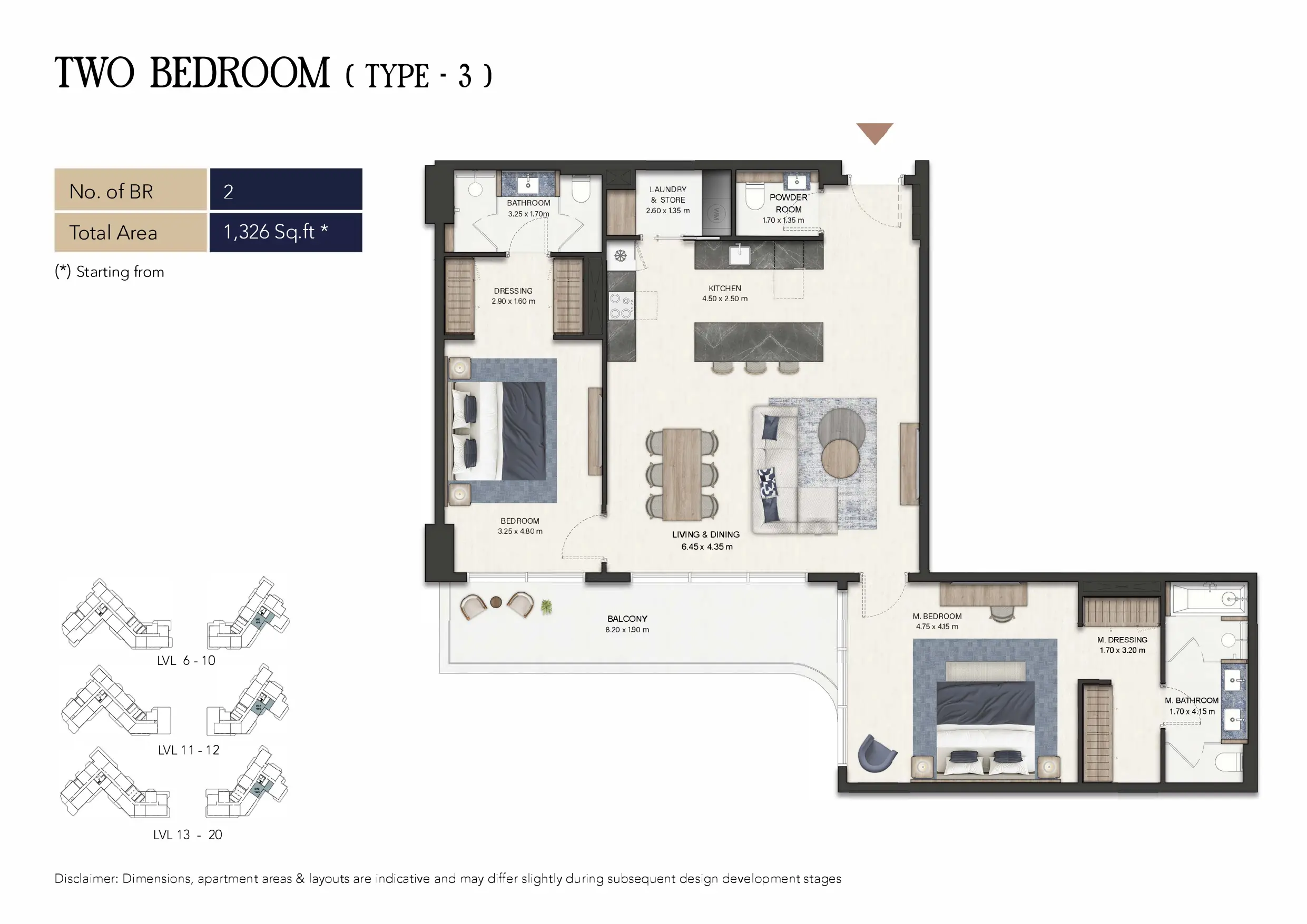 Type 3 floor plan