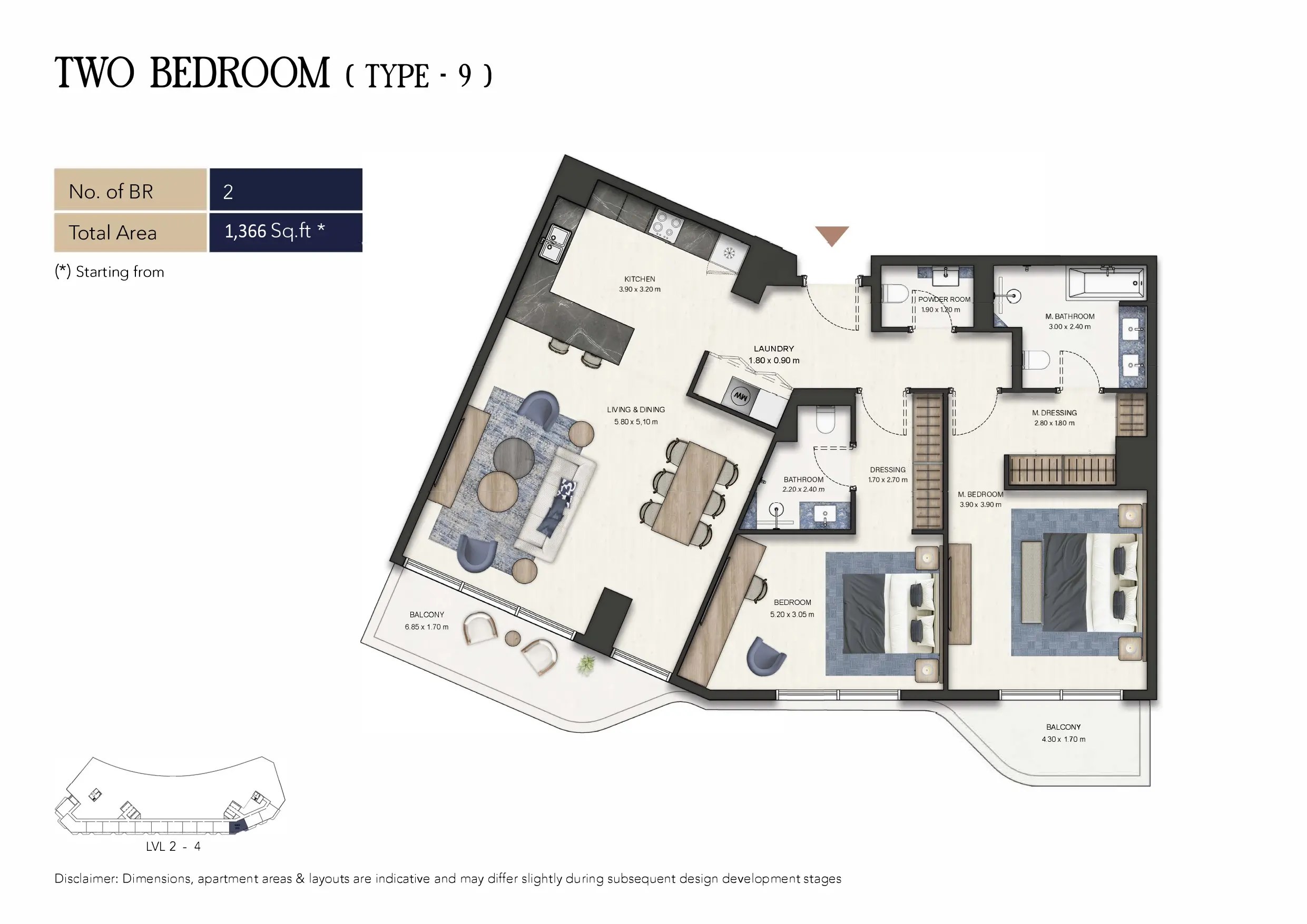 Type 9 floor plan