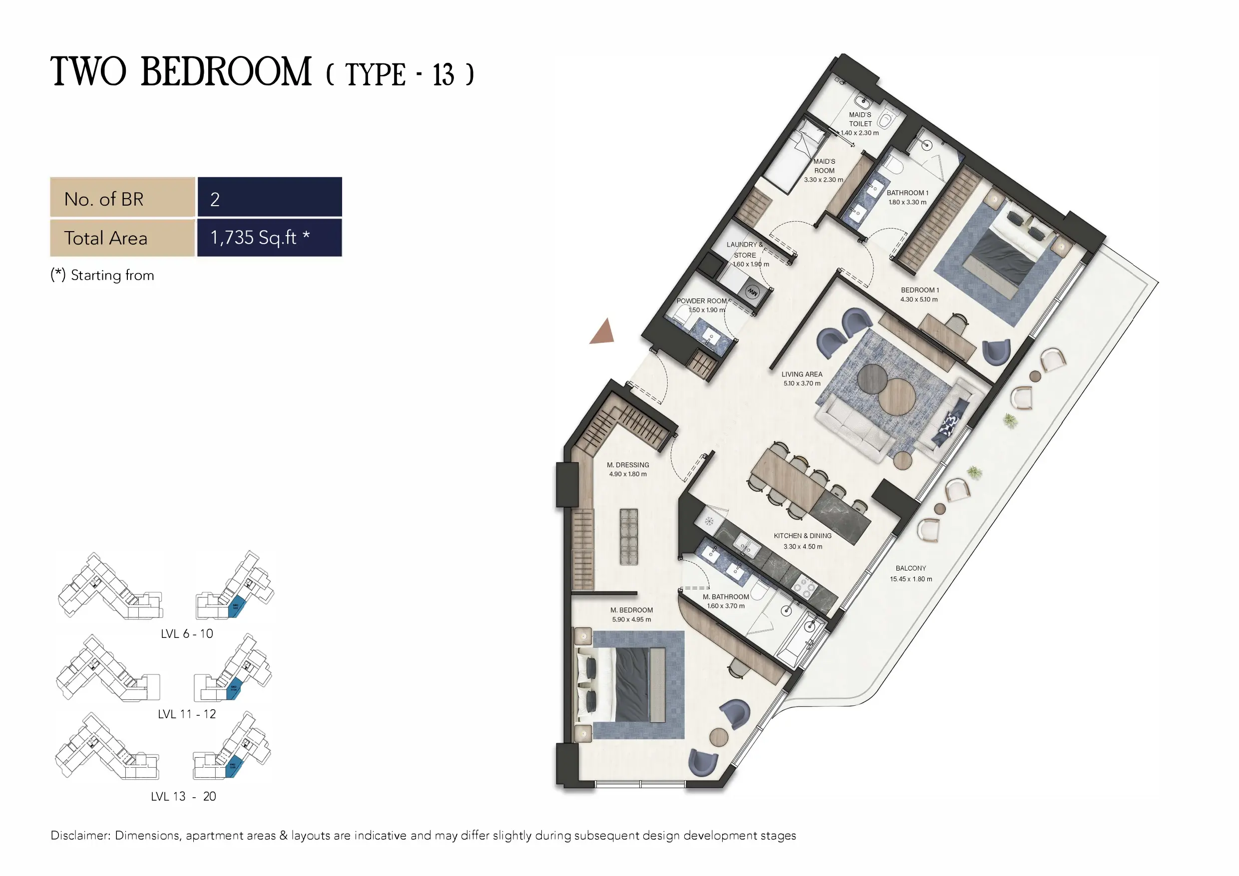 Type 13 floor plan