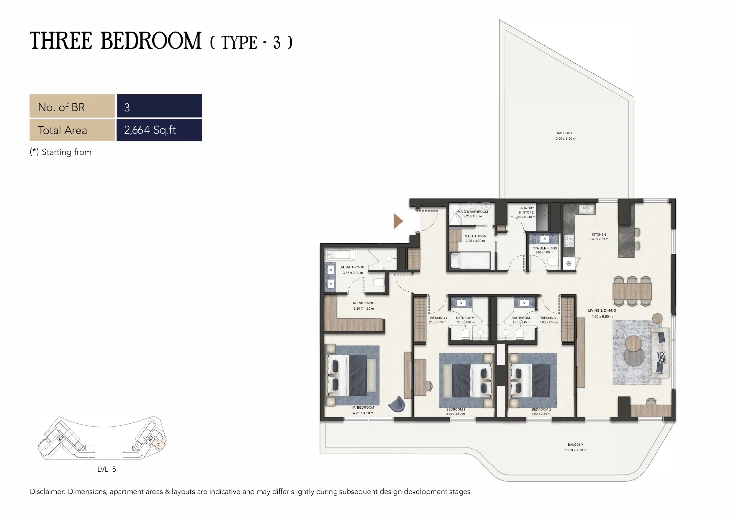 Type 3 floor plan