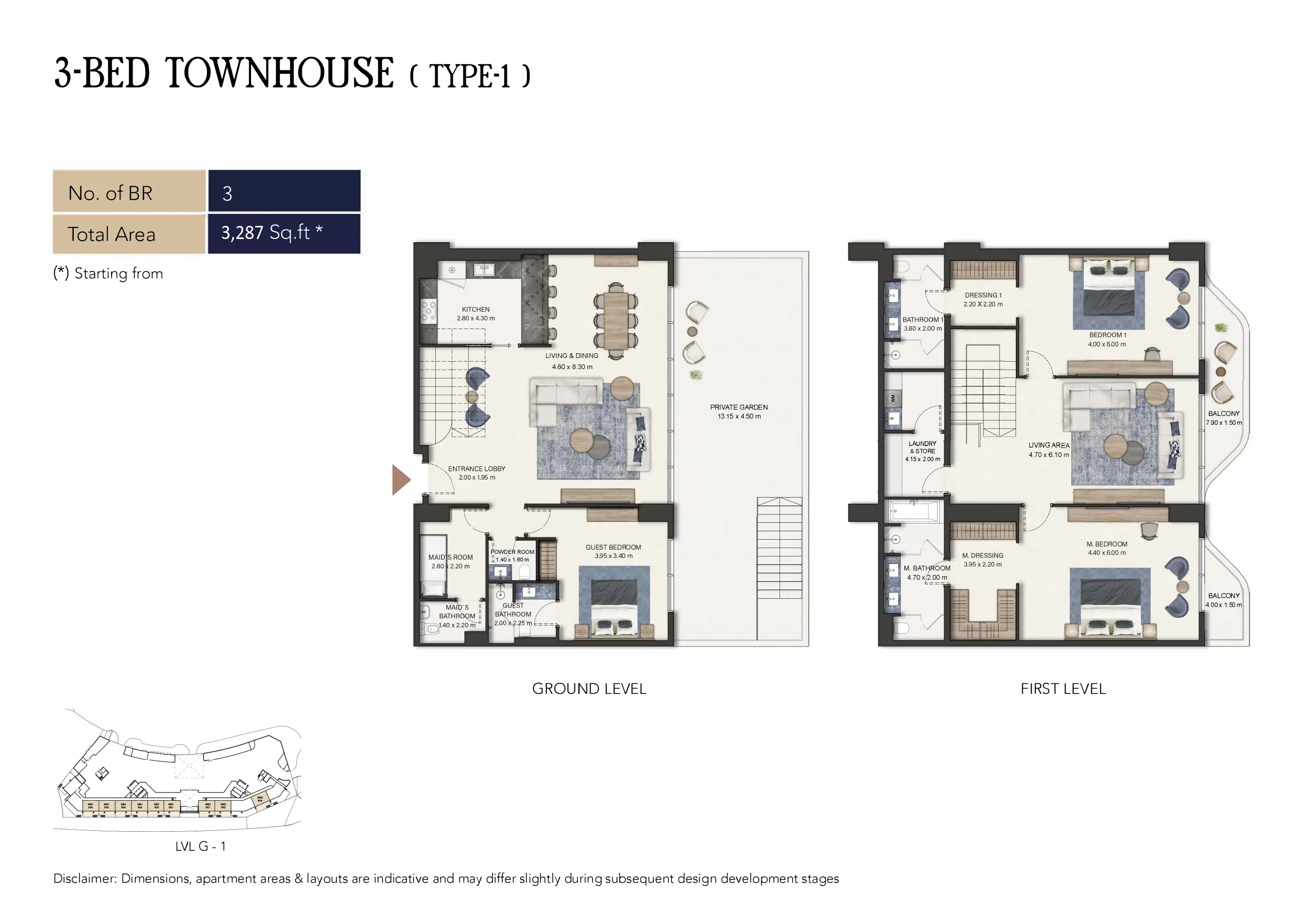 Townhouse Type 1 floor plan