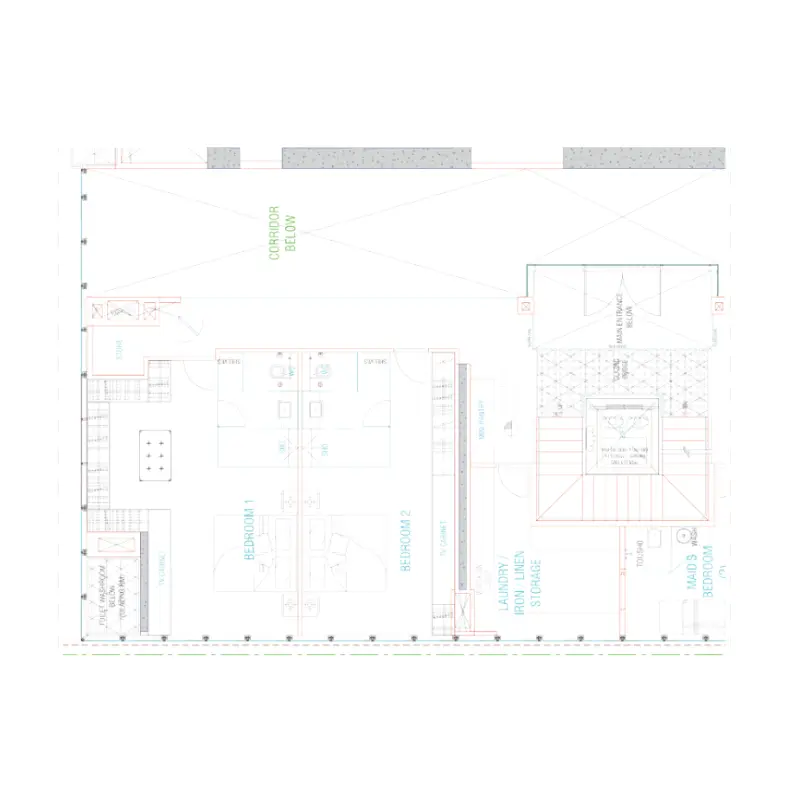 2 bedroom floor plan