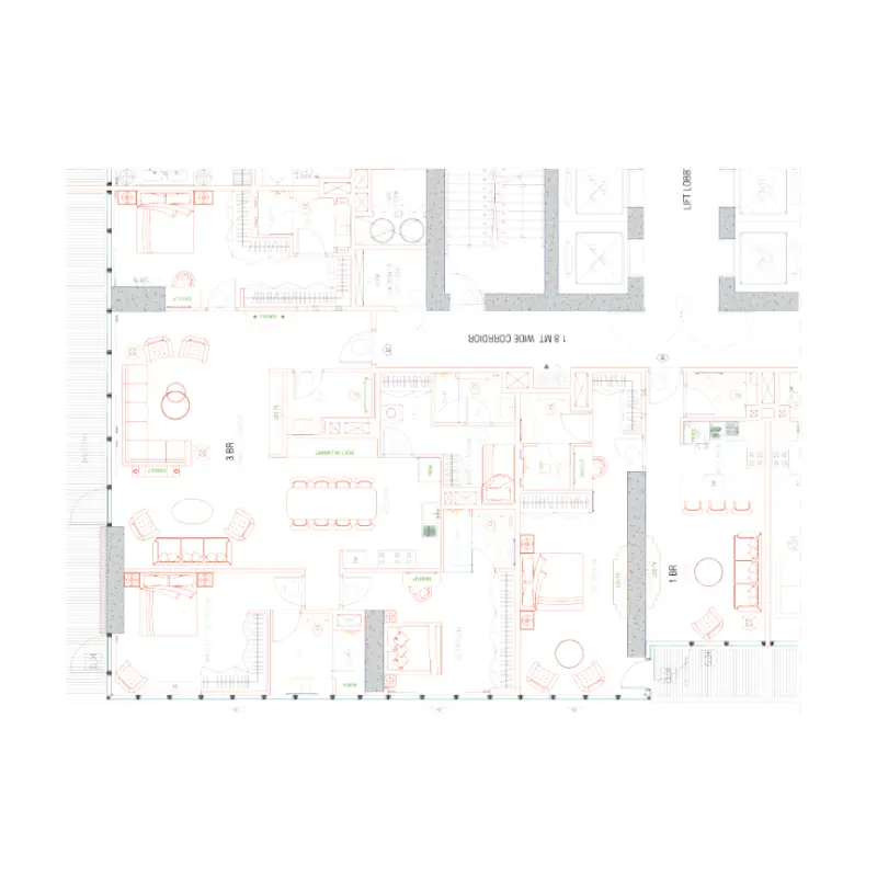 3 bedroom floor plan