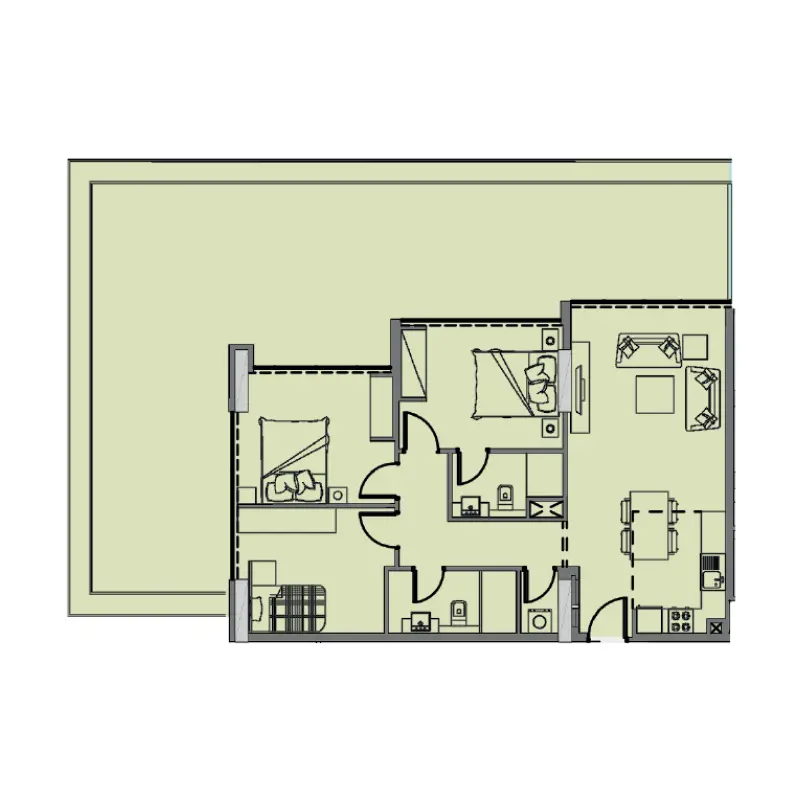 3 bedroom floor plan