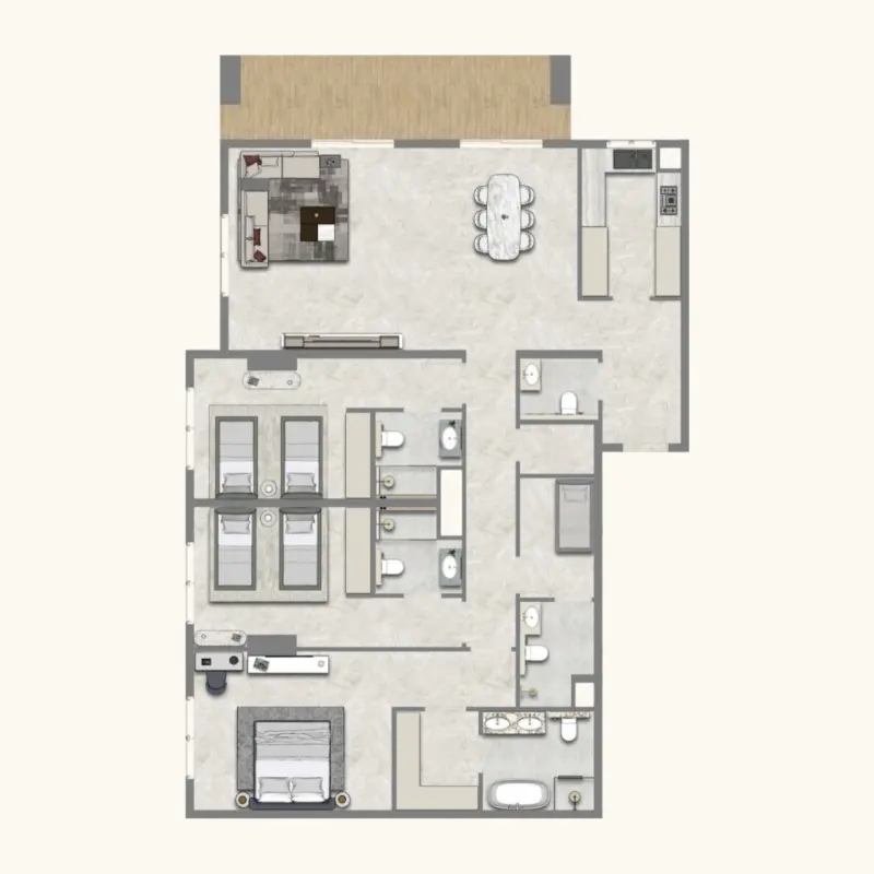 3 bedroom floor plan