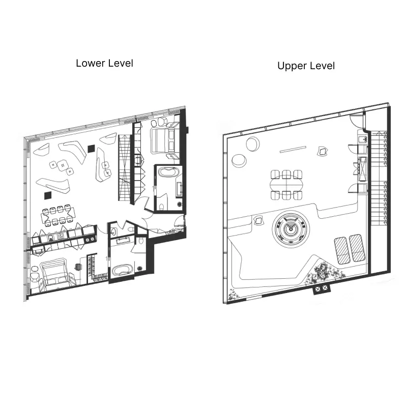 2 bedroom floor plan