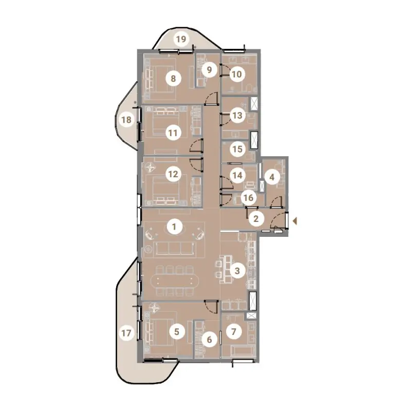 4 bedroom floor plan