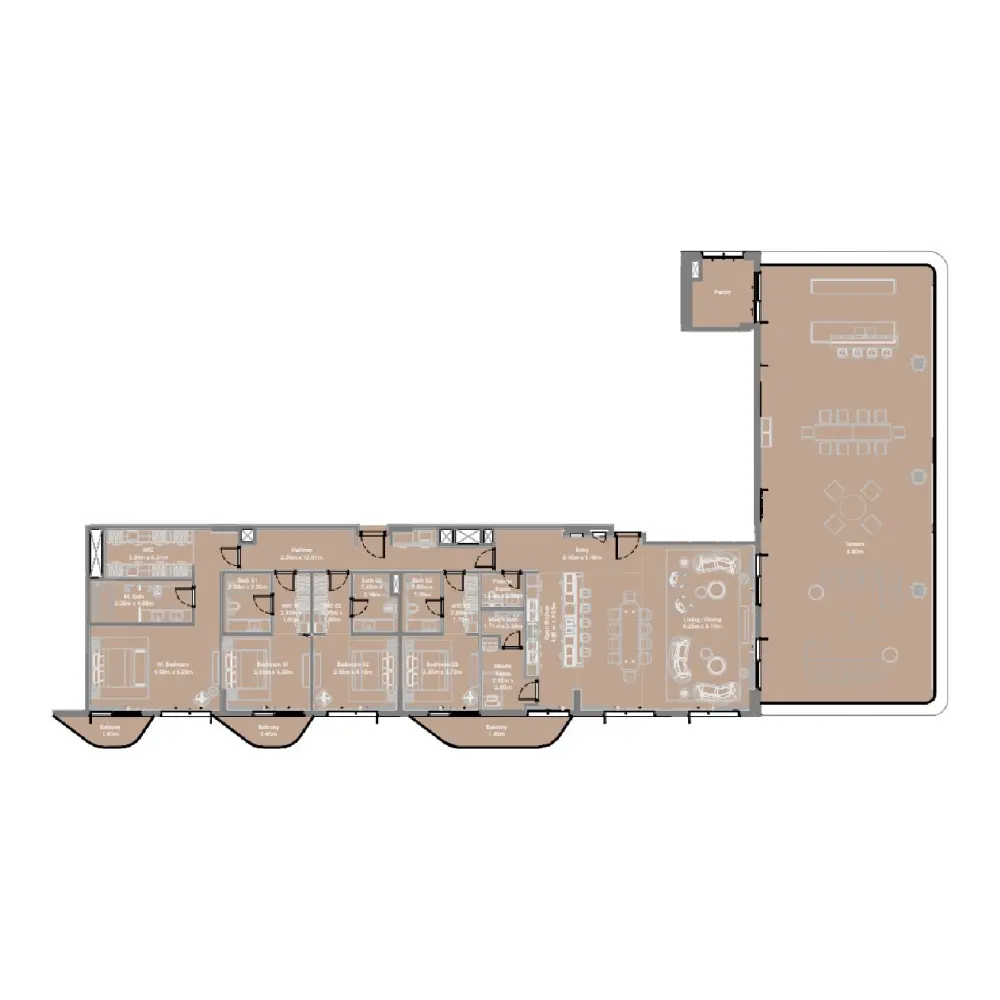 4 bedroom floor plan