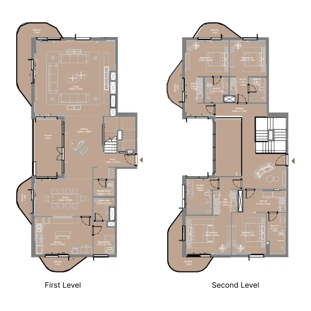 4 bedroom floor plan