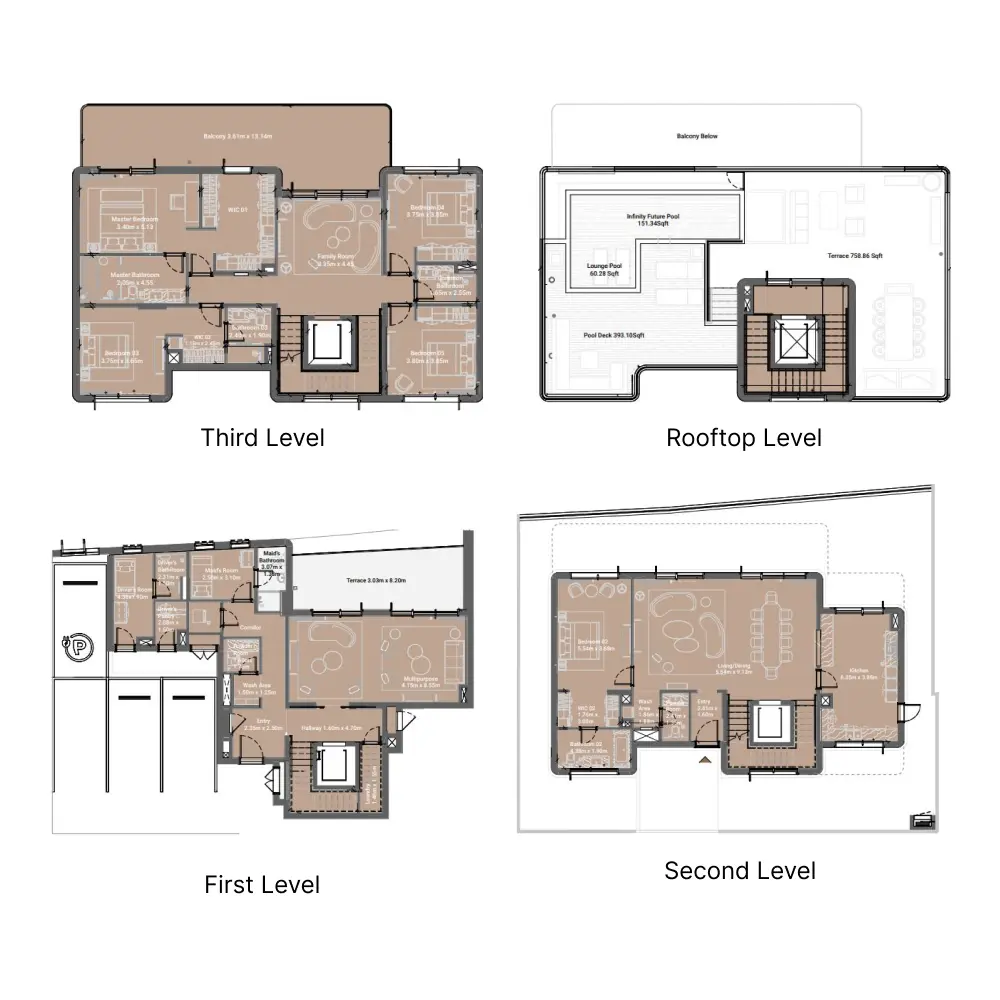 5 bedroom floor plan