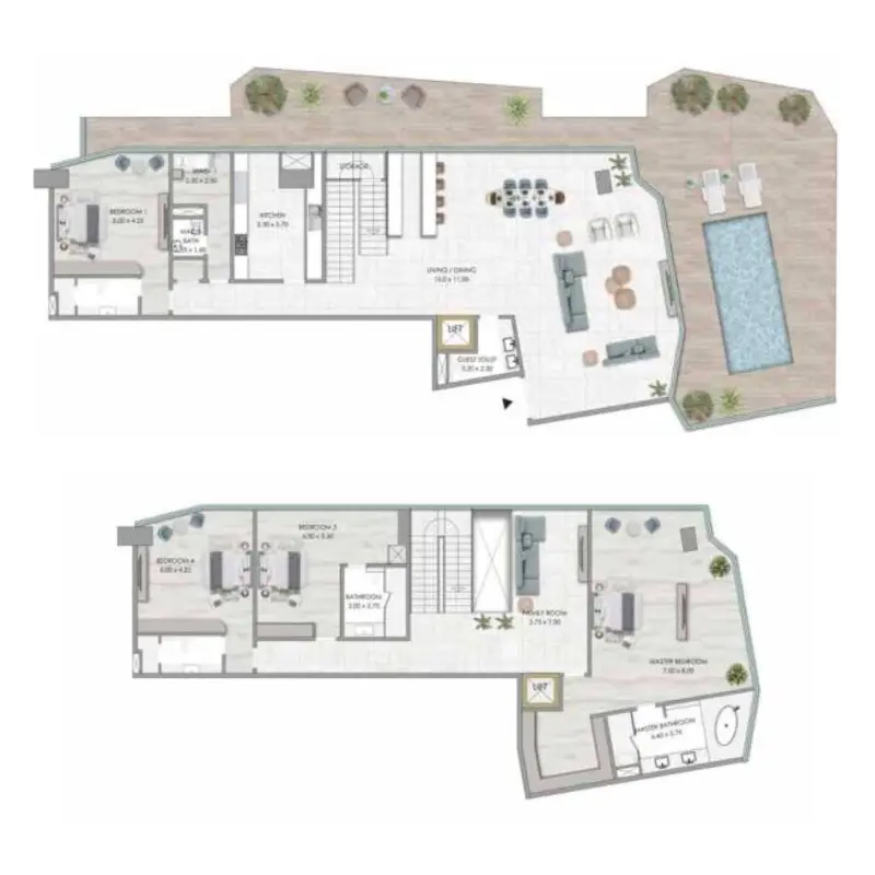 4 bedroom floor plan