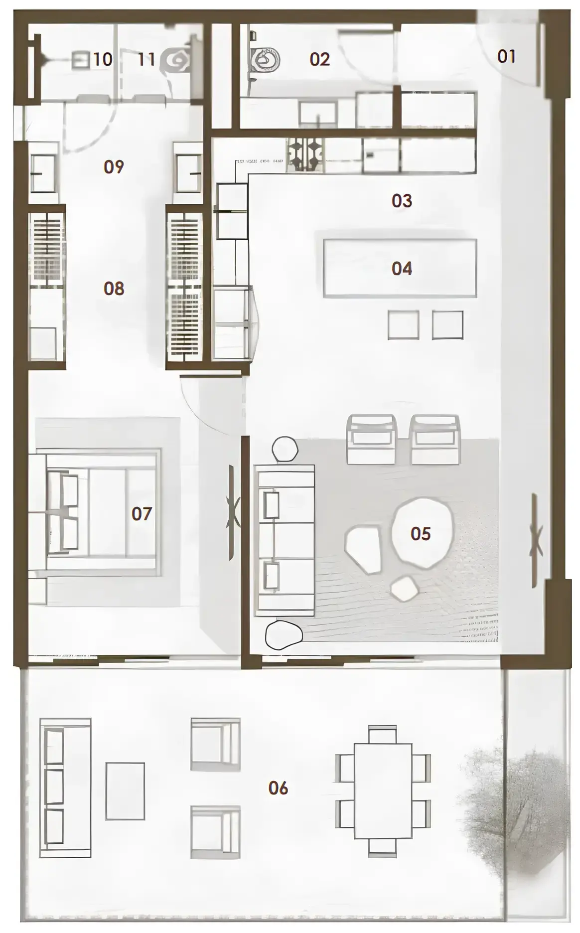 1 Bedroom apartments - Keturah Reserve floor plan