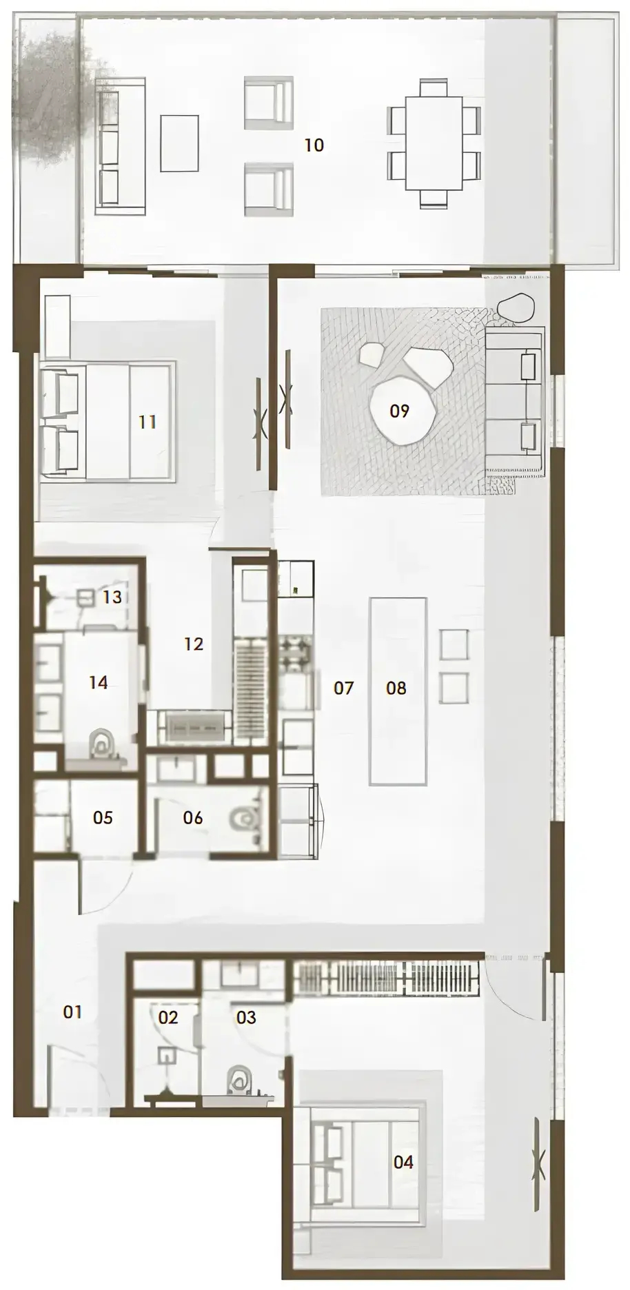 2 Bedrooms apartments - Keturah Reserve floor plan