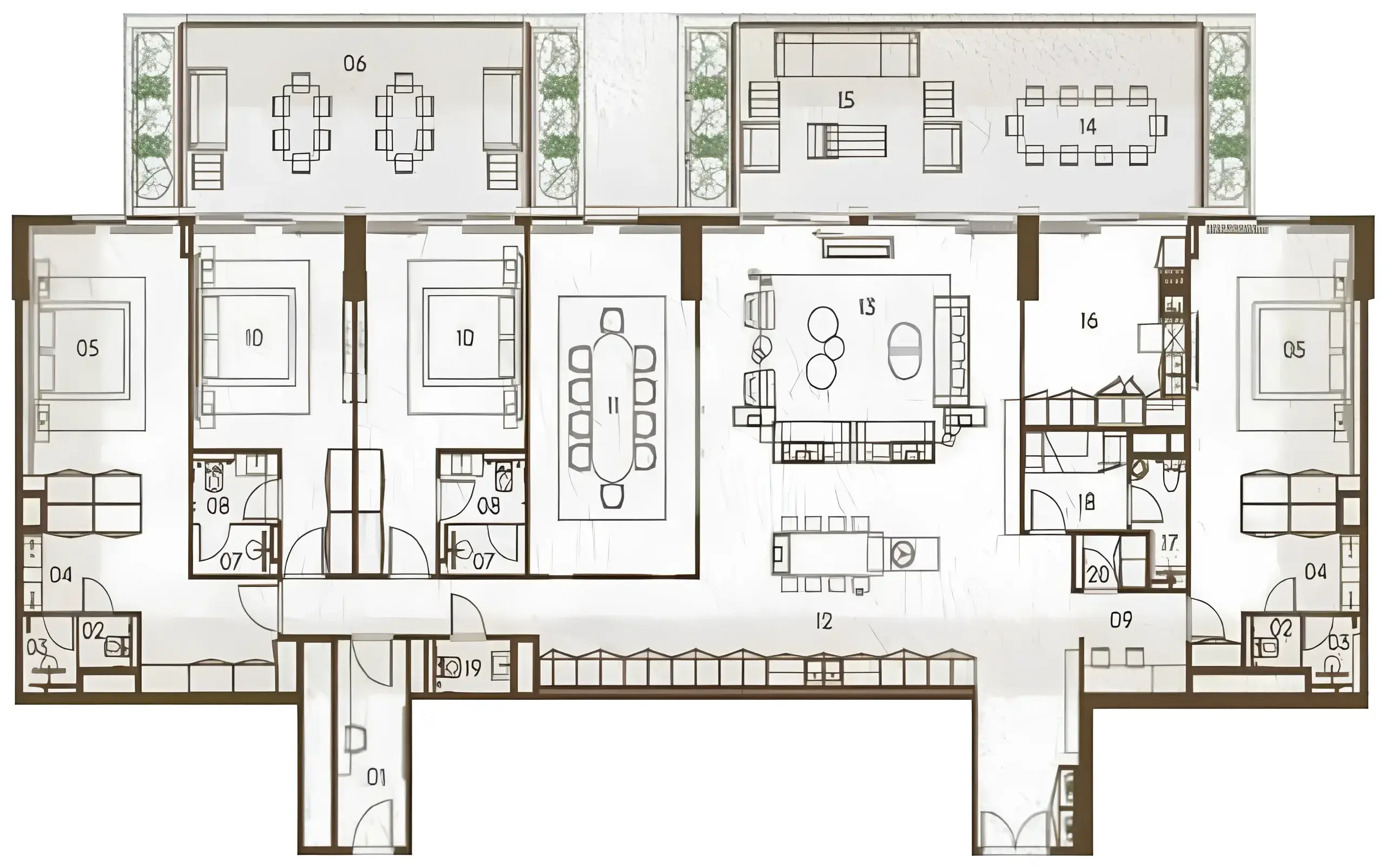 4 Bedrooms apartments - Keturah Reserve floor plan