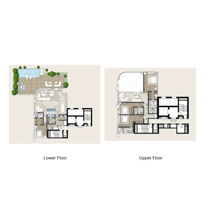 4 Bedrooms penthouse - Casa Canal floor plan