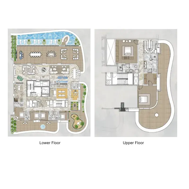 6 Bedrooms penthouse - Casa Canal floor plan