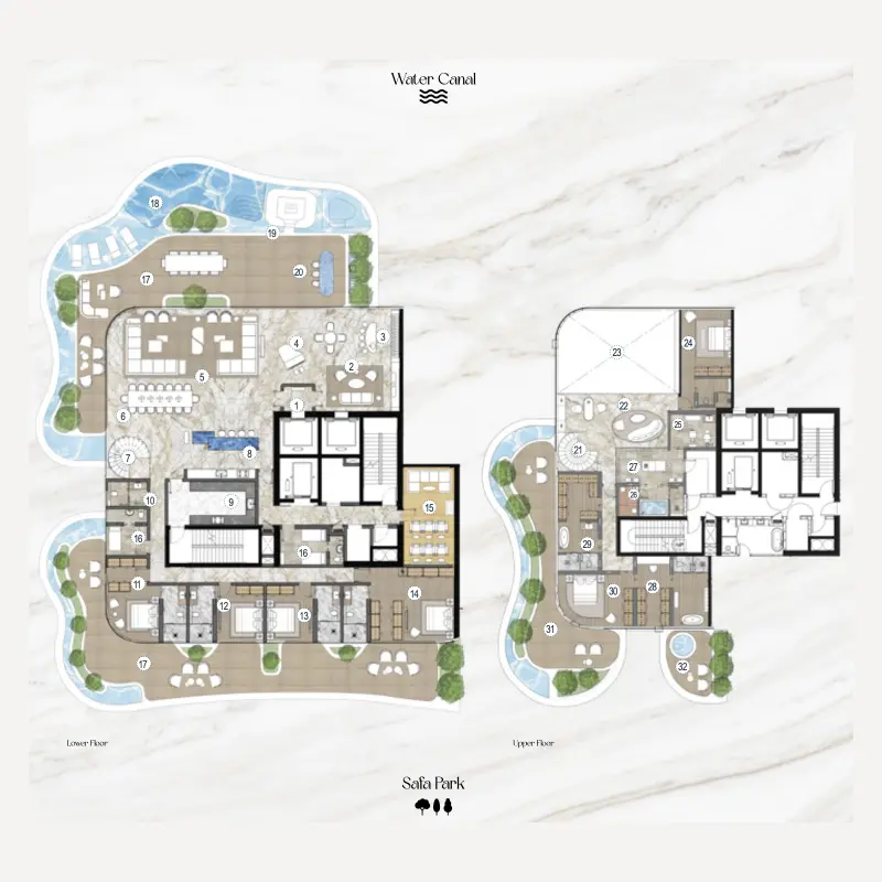6 bedroom floor plan