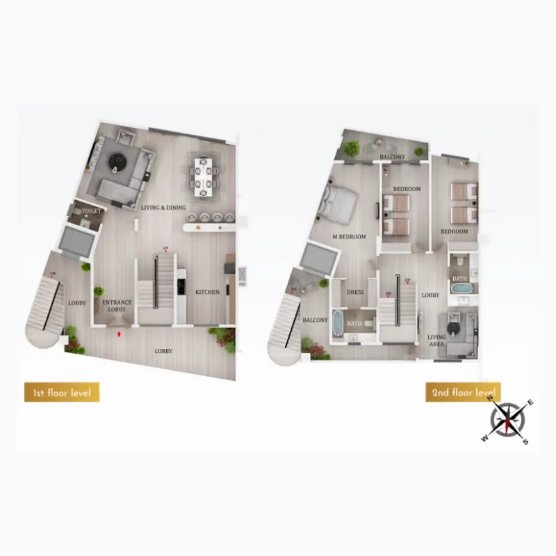 3 bedroom floor plan