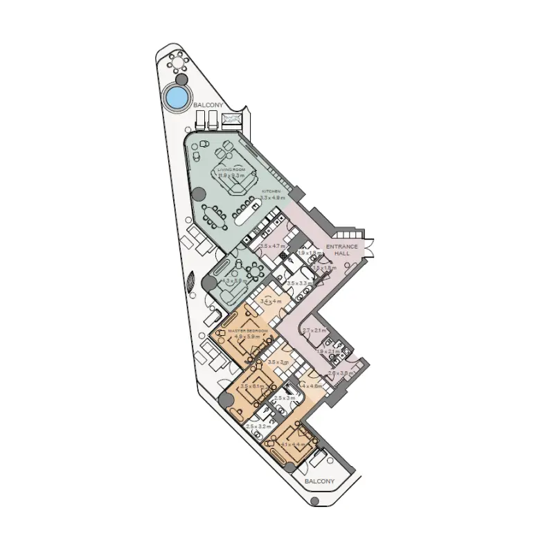 3 bedroom floor plan