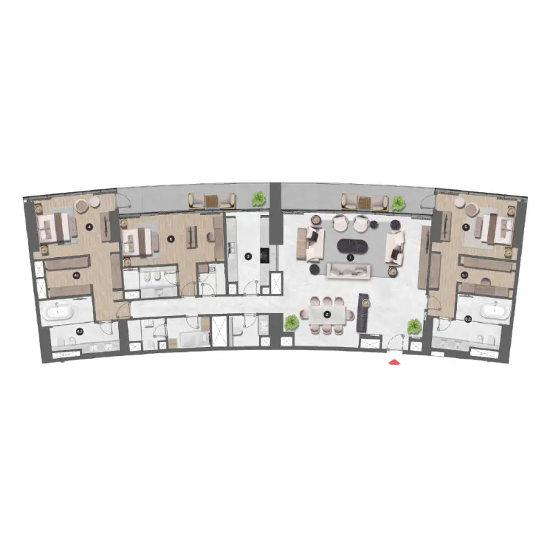 3 bedroom floor plan