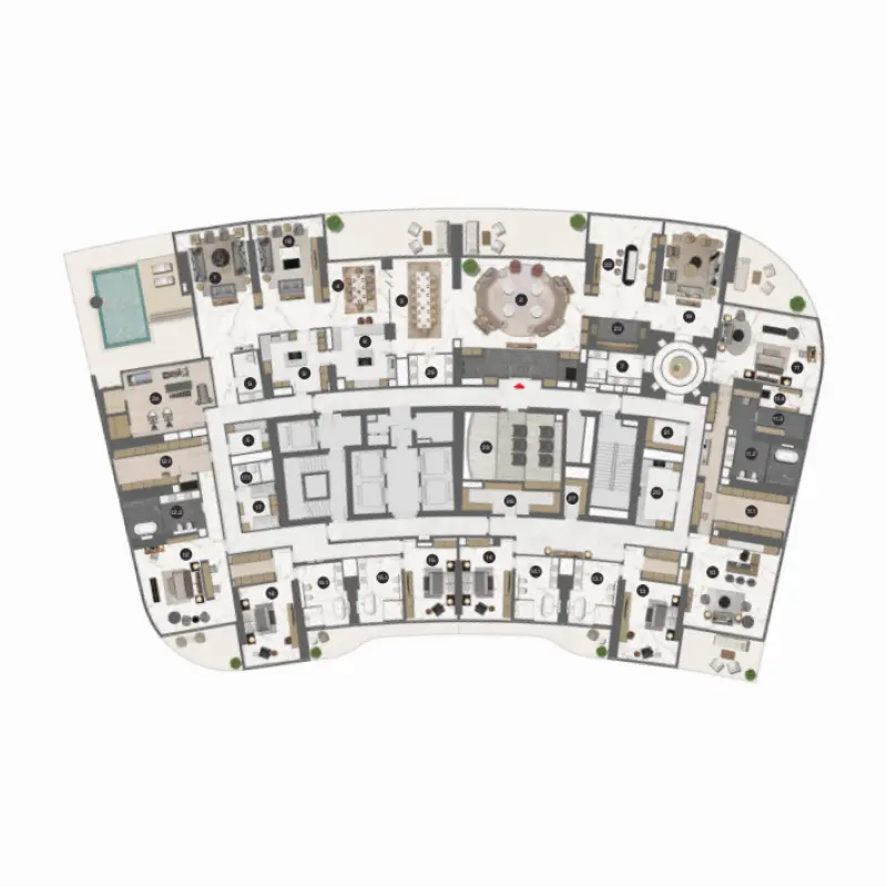 6 bedroom floor plan